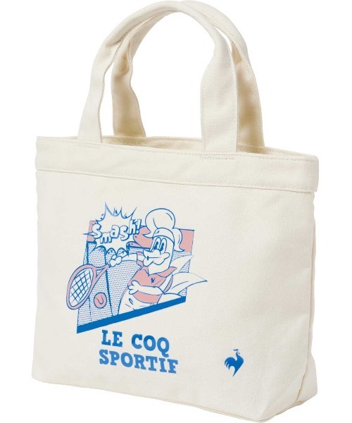 le coq sportif(ルコックスポルティフ)の「キャンバスミニトートバッグ(トートバッグ・メンズ・オレンジ/イエロー/ブルー・F)」の3枚目の写真