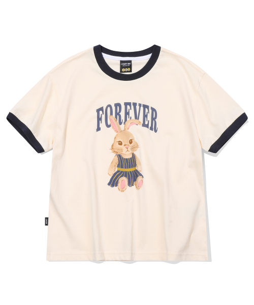 CPGN STUDIO(コンパーニョ)の「フォーエバー ニ CROP リンガーTシャツクリーム(Tシャツ/カットソー・レディース・その他・ONE SIZE)」の2枚目の写真