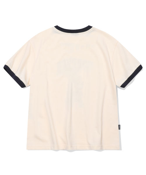 CPGN STUDIO(コンパーニョ)の「フォーエバー ニ CROP リンガーTシャツクリーム(Tシャツ/カットソー・レディース・その他・ONE SIZE)」の3枚目の写真