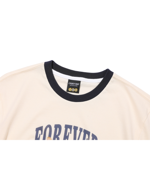 CPGN STUDIO(コンパーニョ)の「フォーエバー ニ CROP リンガーTシャツクリーム(Tシャツ/カットソー・レディース・その他・ONE SIZE)」の4枚目の写真
