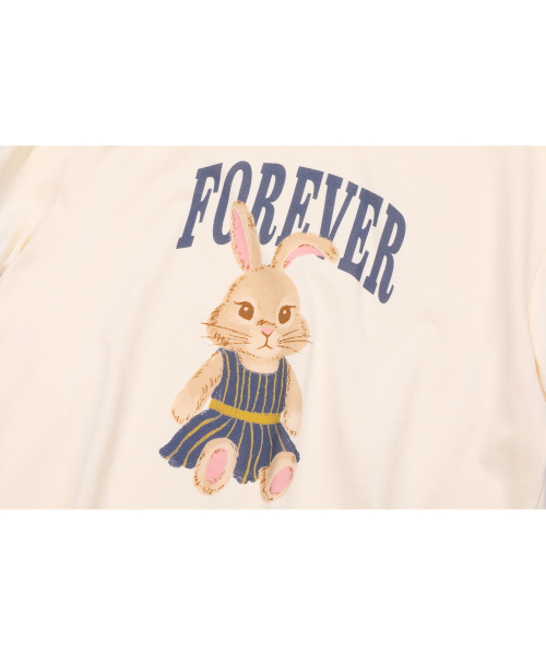 CPGN STUDIO(コンパーニョ)の「フォーエバー ニ CROP リンガーTシャツクリーム(Tシャツ/カットソー・レディース・その他・ONE SIZE)」の5枚目の写真