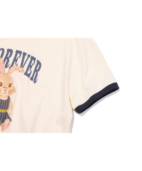 CPGN STUDIO(コンパーニョ)の「フォーエバー ニ CROP リンガーTシャツクリーム(Tシャツ/カットソー・レディース・その他・ONE SIZE)」の6枚目の写真