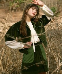 Puff Sleeve Corduroy Jacket