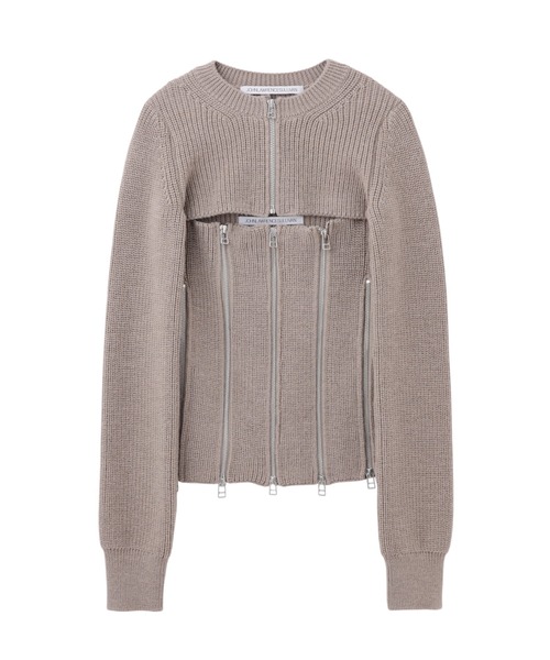 JOHN LAWRENCE SULLIVAN(ジョンローレンスサリバン)の「CORSET SEPARATE KNIT TOP(ニット/セーター・レディース・ブラック/ベージュ・ONE SIZE)」の2枚目の写真