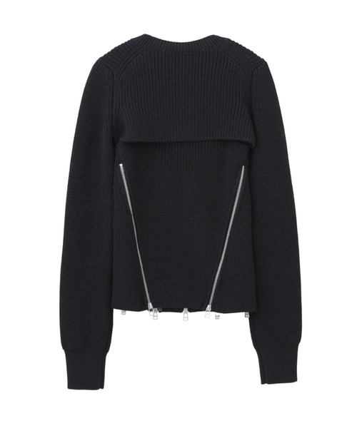 JOHN LAWRENCE SULLIVAN（ジョンローレンスサリバン）の「CORSET SEPARATE KNIT TOP（ニット/セーター・レディース・ブラック・ONE SIZE）」の4枚目の写真