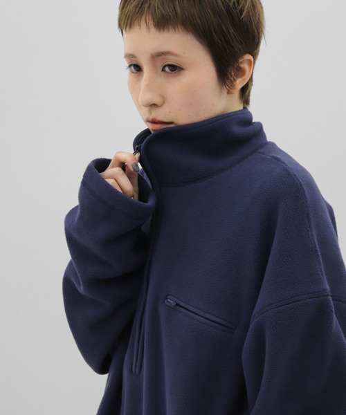 lit(リット)の「Half Zip Fleece Pullover(その他トップス・レディース・ネイビー/アイボリー・FREE)」の15枚目の写真