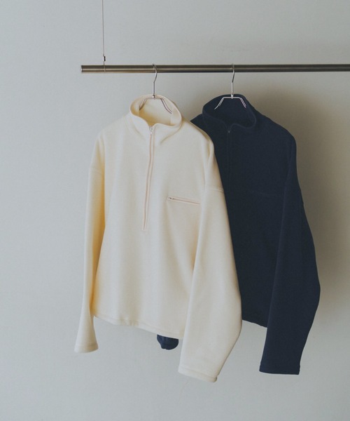 lit(リット)の「Half Zip Fleece Pullover(その他トップス・レディース・ネイビー/アイボリー・FREE)」の11枚目の写真