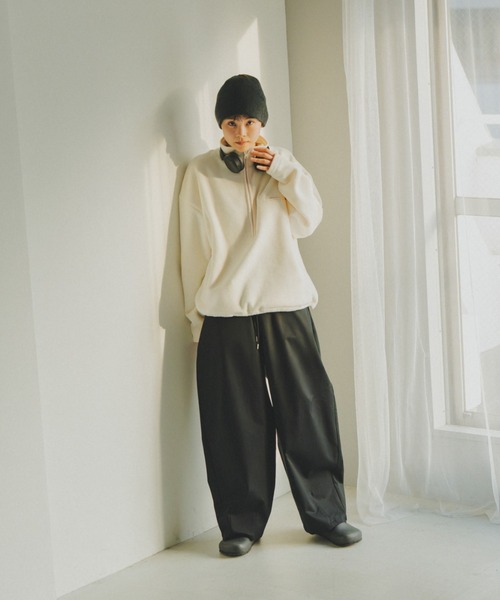 lit(リット)の「Half Zip Fleece Pullover(その他トップス・レディース・ネイビー/アイボリー・FREE)」の9枚目の写真