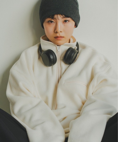 lit(リット)の「Half Zip Fleece Pullover(その他トップス・レディース・ネイビー/アイボリー・FREE)」の3枚目の写真