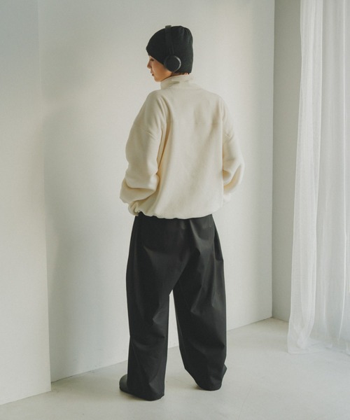 lit(リット)の「Half Zip Fleece Pullover(その他トップス・レディース・ネイビー/アイボリー・FREE)」の6枚目の写真