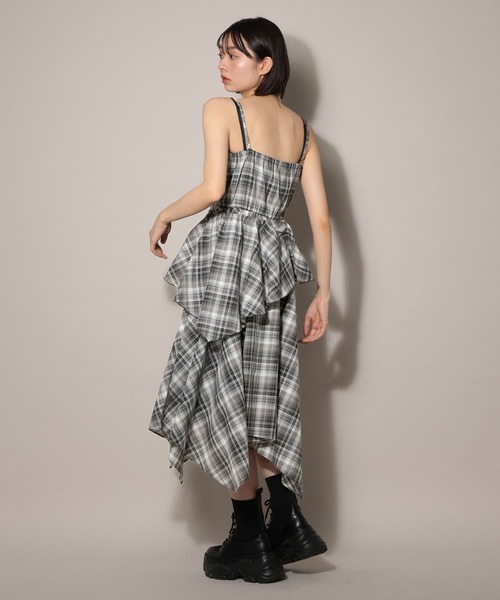 PAGEBOY（ページボーイ）の「シアーチェックマルチWAYワンピース【マルチWAY着用可能】（ワンピース・レディース・ブルー/ブラック・FREE）」の15枚目の写真