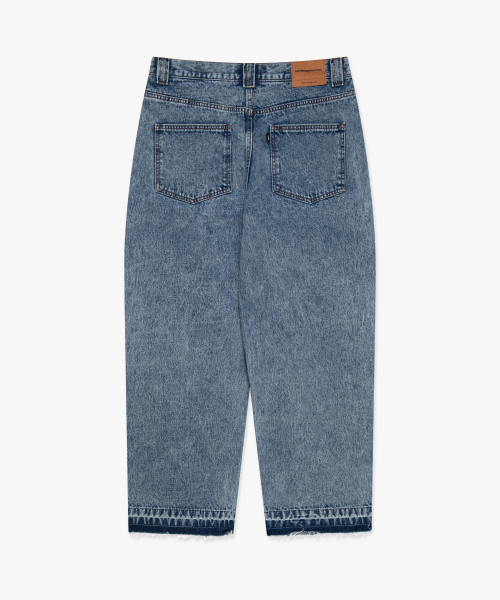 LMCの「CURVED RAW EDGE DENIM WIDE JEAN blue（デニムパンツ・レディース・その他・S/M/L）」の5枚目の写真
