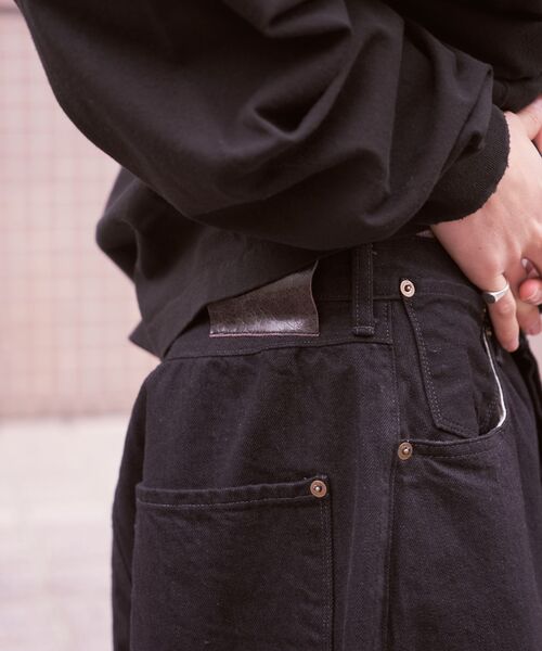 refomed(リフォメッド)の「refomed / リフォメッド FRESH MAN DENIM WIDE PANTS "OW"(デニムパンツ・メンズ・ブラック・3/2)」の5枚目の写真