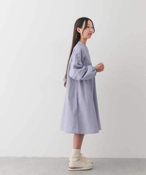 URBAN RESEARCH DOORS（アーバンリサーチドアーズ）の「『150サイズ』切替ギャザーワンピース(KIDS)（ワンピース・キッズ・ブルー/ストライプ・150）」の8枚目の写真