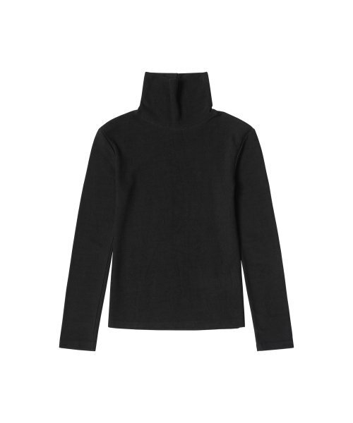 VANONE ATELIER(バノンアトリエ)の「A3465 Terry slim turtleneck_Black(Tシャツ/カットソー・レディース・ブラック・FREE)」の2枚目の写真