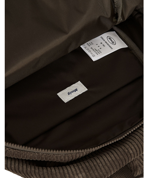 MMLG（エムエムエルジー）の「[Mmlg] CORDUROY BACKPACK (BROWN)（バックパック/リュック・レディース・その他・FREE）」の7枚目の写真
