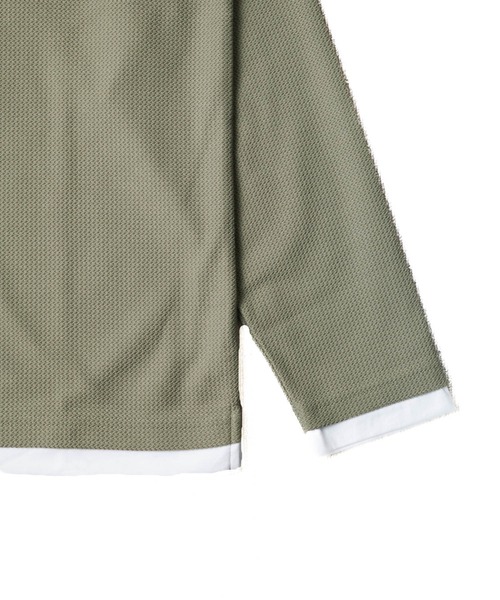 B.I.D.(ビーアイディー)の「《エステルウェッジ レイヤード風キーネックTシャツ》(Tシャツ/カットソー・レディース・ブラック/グリーン/サンドベージュ・LARGE)」の18枚目の写真