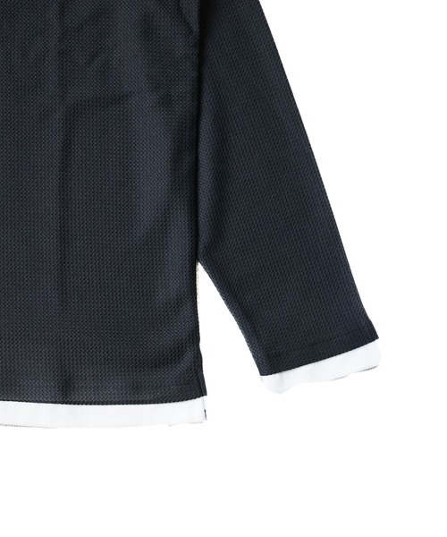 B.I.D.(ビーアイディー)の「《エステルウェッジ レイヤード風キーネックTシャツ》(Tシャツ/カットソー・レディース・ブラック/グリーン/サンドベージュ・LARGE)」の7枚目の写真