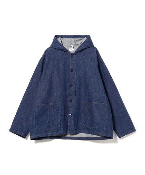 NECESSARY or UNNECESSARY（ネセサリーオアアンネセサリー）の「NECESSARY or UNNECESSARY / DENIM フード ジャケット（デニムジャケット・メンズ・インディゴブルー・MEDIUM/LARGE）」の2枚目の写真