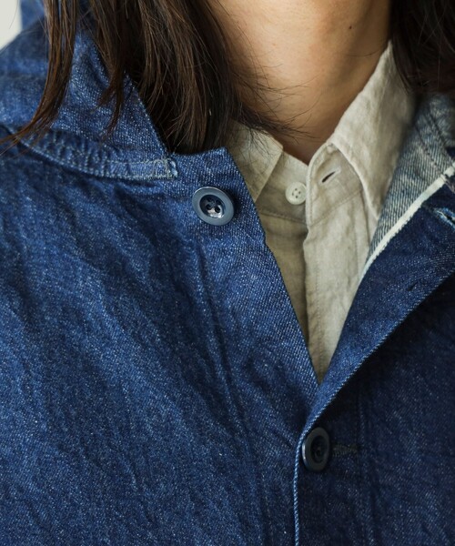 NECESSARY or UNNECESSARY（ネセサリーオアアンネセサリー）の「NECESSARY or UNNECESSARY / DENIM フード ジャケット（デニムジャケット・メンズ・インディゴブルー・MEDIUM/LARGE）」の15枚目の写真