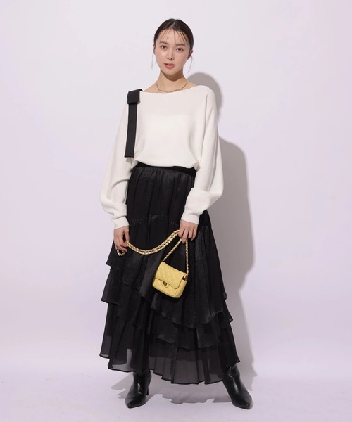 Mystrada(マイストラーダ)の「肩リボンニット(ニット/セーター・レディース・ホワイト系その他/ピンク/グレイッシュベージュ/イエロー/ホワイト・38)」の14枚目の写真