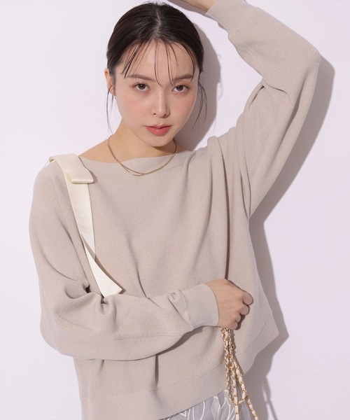 Mystrada(マイストラーダ)の「肩リボンニット(ニット/セーター・レディース・ホワイト系その他/ピンク/グレイッシュベージュ/イエロー/ホワイト・38)」の20枚目の写真