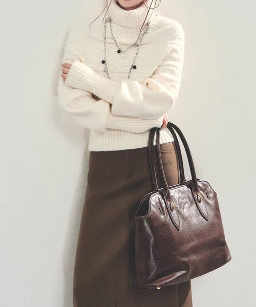 週末お値下げ中　theory luxe コクーンシルエット タートルネックニット セール】タートルネックコクーンシルエットドルマンニット（ニット