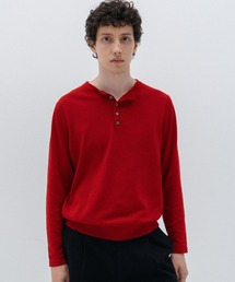 LURAKU（ルラク）の「【LURAKU】High Gauge Compact Henry Neck Knit / ハイゲージコンパクトヘンリーネックニット（ニット/セーター）」
