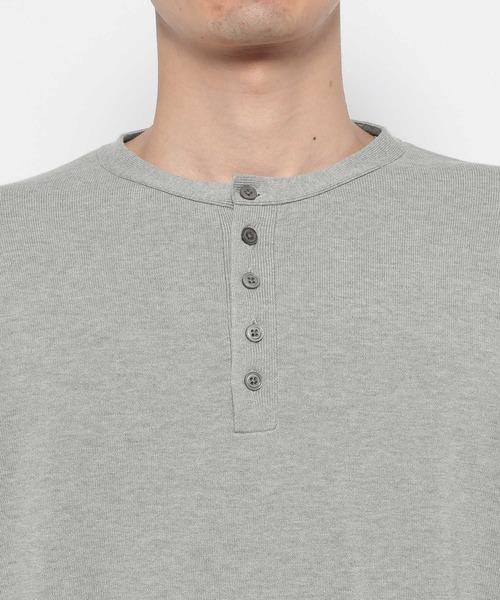 LURAKU（ルラク）の「【LURAKU】High Gauge Compact Henry Neck Knit / ハイゲージコンパクトヘンリーネックニット（ニット/セーター・メンズ・グレー/ブラック・M/S/L）」の18枚目の写真