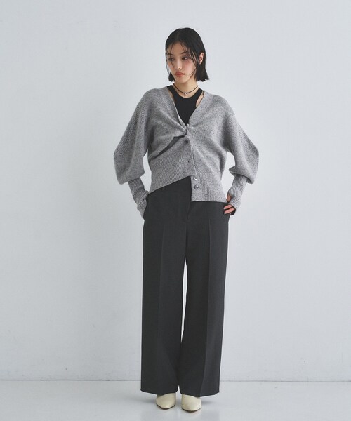 CODE A（コードエー）の「puff cardigan（カーディガン/ボレロ・レディース・オフホワイト/グレー/サックスブルー・00）」の13枚目の写真