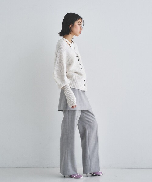 CODE A（コードエー）の「puff cardigan（カーディガン/ボレロ・レディース・オフホワイト/グレー/サックスブルー・00）」の5枚目の写真