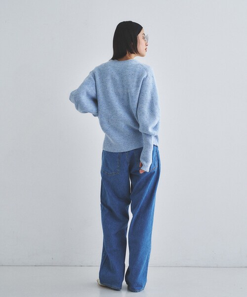 CODE A（コードエー）の「puff cardigan（カーディガン/ボレロ・レディース・オフホワイト/グレー/サックスブルー・00）」の9枚目の写真