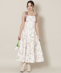 WILLSELECTION（ウィルセレクション）の「【WEB限定先行予約受付中】リボンショルダーチューリップフレアワンピース（ワンピース）」