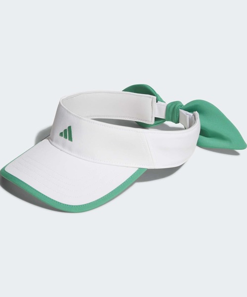 adidas（アディダス）の「リボンバイザー【adidas Golf/アディダスゴルフ】（サンバイザー・レディース・ホワイト/ブラック/グレー・MEDIUM/LARGE）」の2枚目の写真