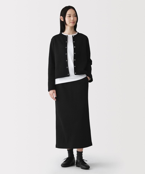 無印良品（ムジルシリョウヒン）の「婦人　スウェットⅠラインスカート（スカート・レディース・ブラック/オフホワイト/グレー・S/M/L/XL）」の20枚目の写真