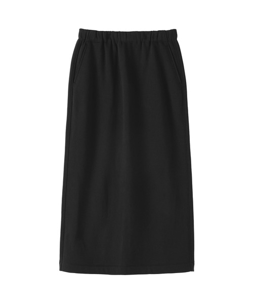 無印良品（ムジルシリョウヒン）の「婦人　スウェットⅠラインスカート（スカート・レディース・ブラック/オフホワイト/グレー・S/M/L/XL）」の4枚目の写真