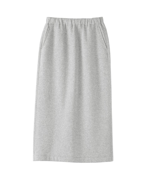 無印良品（ムジルシリョウヒン）の「婦人　スウェットⅠラインスカート（スカート・レディース・ブラック/オフホワイト/グレー・S/M/L/XL）」の8枚目の写真