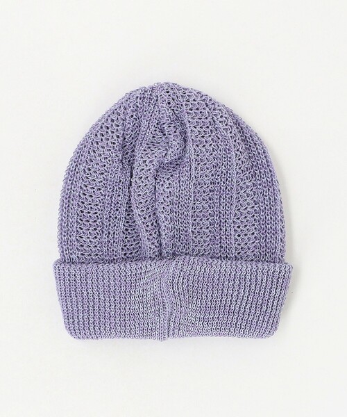 Nine Tailor（ナインテイラー）の「＜Nine Tailor＞CLEMATIS ワッチ（ニットキャップ/ビーニー・メンズ・ベージュ/ブラック/ライラック・FREE）」の4枚目の写真