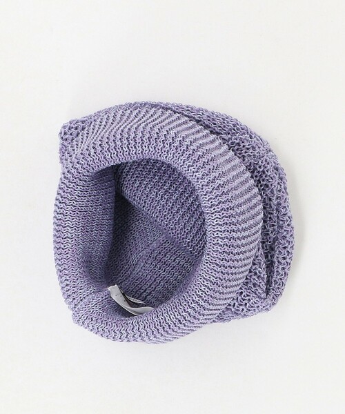 Nine Tailor（ナインテイラー）の「＜Nine Tailor＞CLEMATIS ワッチ（ニットキャップ/ビーニー・メンズ・ベージュ/ブラック/ライラック・FREE）」の5枚目の写真