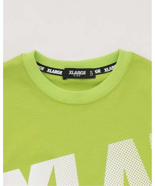 XLARGE KIDS(エクストララージキッズ)の「グラデーションロゴ 半袖Tシャツ(Tシャツ/カットソー・キッズ・ブラック/黄緑系・80cm/130cm/110cm/100cm/90cm/140cm/120cm)」の4枚目の写真