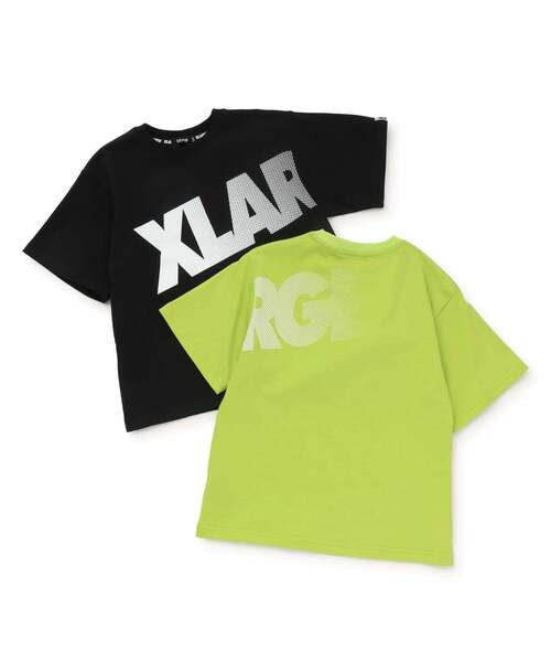 XLARGE KIDS(エクストララージキッズ)の「グラデーションロゴ 半袖Tシャツ(Tシャツ/カットソー・キッズ・ブラック/黄緑系・80cm/130cm/110cm/100cm/90cm/140cm/120cm)」の8枚目の写真