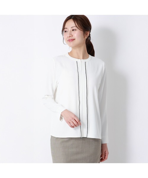 AOYAMA（アオヤマ）の「2WAYシフォンレイヤーブラウス（シャツ