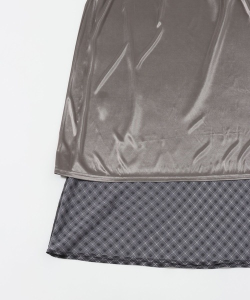 LOWRYS FARM（ローリーズファーム）の「シアーチェックフレアスカート 642585（スカート・レディース・グレー/ブルー/グリーン・FREE）」の11枚目の写真