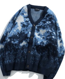 HALHAM（ハルハム）の「アブストラクト柄 ニット カーディガン ユニセックス（カーディガン/ボレロ）」