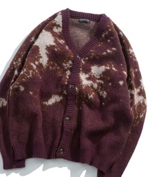 HALHAM（ハルハム）の「アブストラクト柄 ニット カーディガン ユニセックス オーバーサイズ メンズ レディース（カーディガン/ボレロ）」