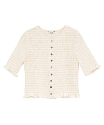 CLANE W FACE SHIRRING TOPS 18105-1252（その他トップス）｜CLANE