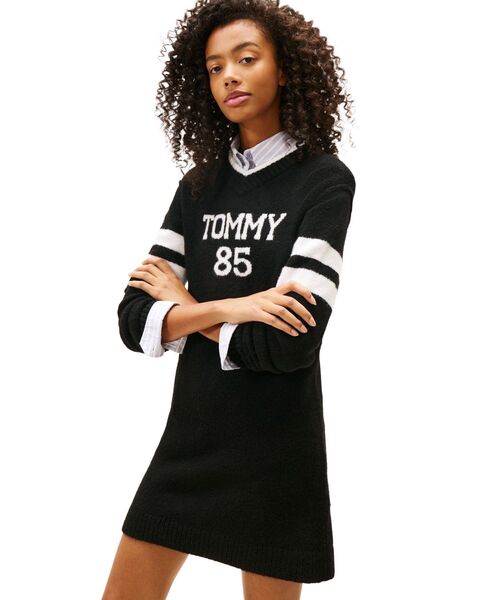 tommy jeans(トミー ジーンズ)の「TOMMY 85 セーターワンピース(ワンピース・レディース・ブラック・SMALL/MEDIUM/X-SMALL)」の2枚目の写真