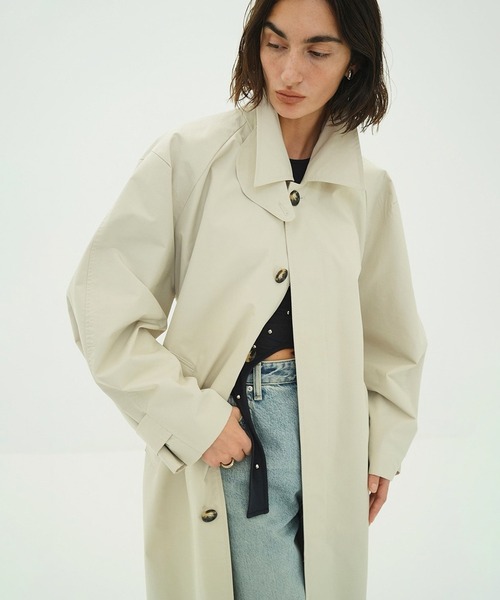 CLANE(クラネ)の「BULKY LINE STAIN COAT(ステンカラーコート・レディース・ベージュ・1)」の19枚目の写真