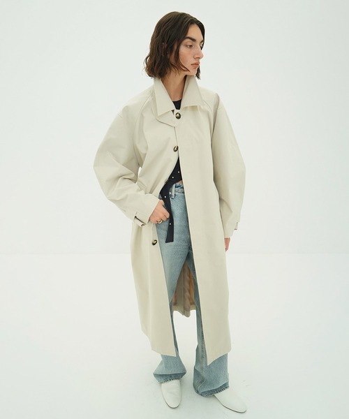 CLANE(クラネ)の「BULKY LINE STAIN COAT(ステンカラーコート・レディース・ベージュ・1)」の20枚目の写真