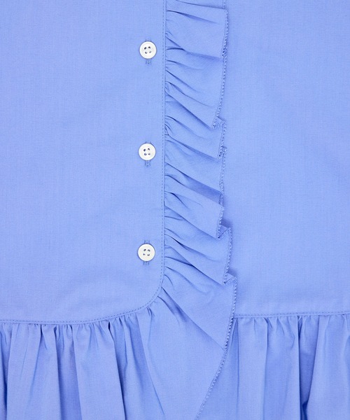 ADAM ET ROPE'（アダムエロペ）の「【サステナブル】ロングスリーブフリルブラウス（シャツ/ブラウス・レディース・ホワイト/ダークブラウン/サックスブルー・FREE）」の21枚目の写真